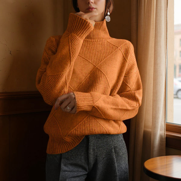 Nova™ – Minkštas kašmyro golfinis megztinis